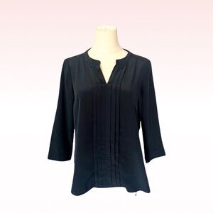 ESTÉE LAUDER Navy Blue Blouse (Sz XS)